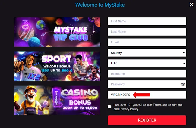 mystake promo code