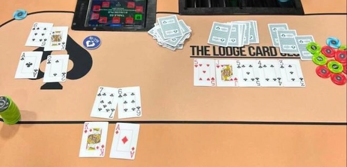 Record Bad Beat Jackpot Hits at Lodge Card Club