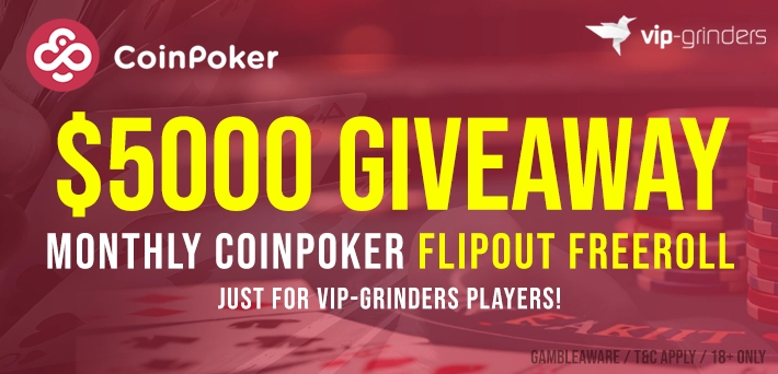 5000 giveaway coinpoker flipout freeroll