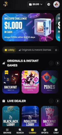 monkey tilt casino mobile app